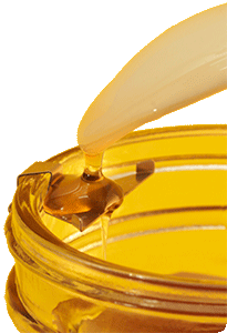 Honigglas mit L&ouml;ffel