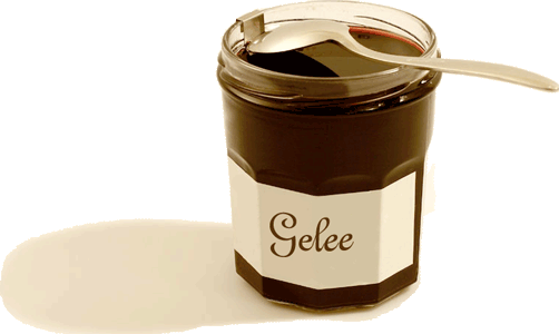 Marmeladenglas mit L&ouml;ffel